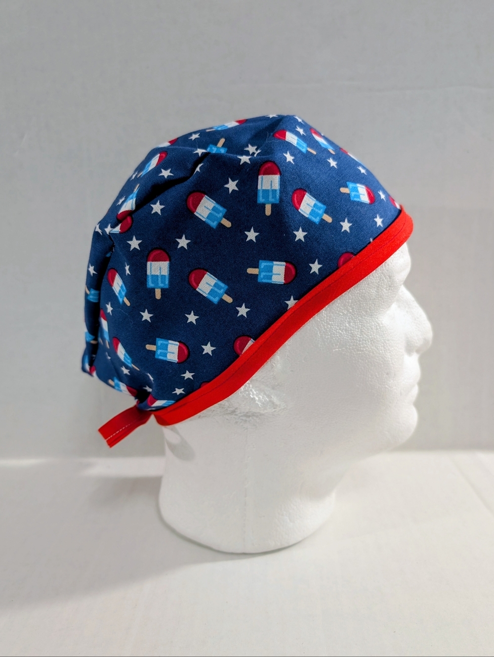 USA, Patriotic, Skull Cap, Scrub Cap, Chemo Hat